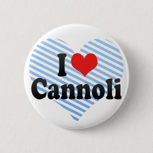 Badge Rond 5 Cm J'aime Cannoli