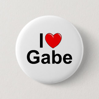 Badge Rond 5 Cm J'aime (coeur) Gabe