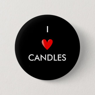 Badge Rond 5 Cm J'aime des bougies
