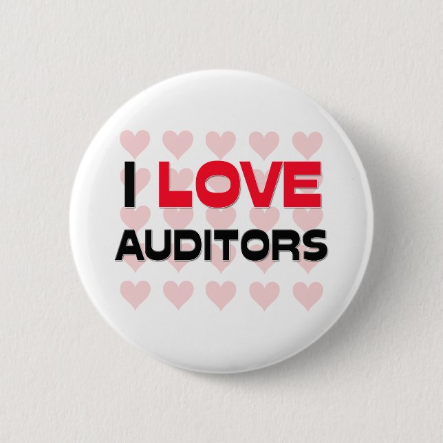 BADGE ROND 5 CM J'AIME DES COMMISSAIRES AUX COMPTES (Devant)