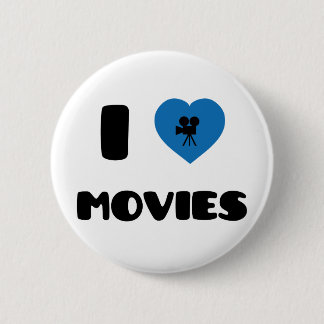 Badge Rond 5 Cm J'aime des films