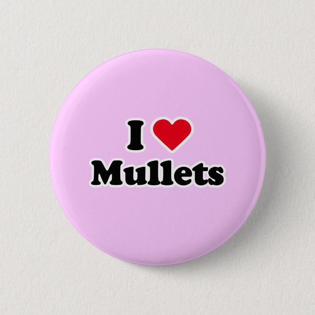 Badge Rond 5 Cm J'aime des mulets (Devant)