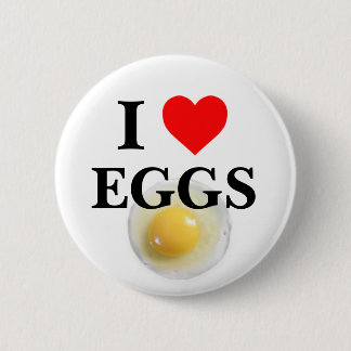 Badge Rond 5 Cm J'aime des oeufs