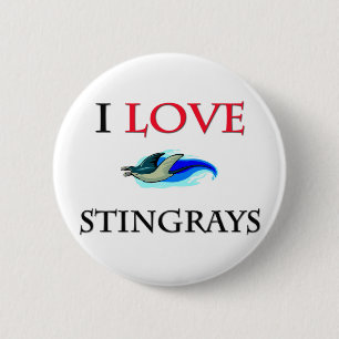 Badge Rond 5 Cm J'aime des pastenagues