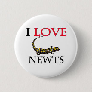 Badge Rond 5 Cm J'aime des tritons