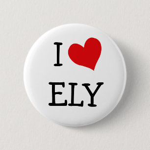 Badge Rond 5 Cm J'Aime Ely