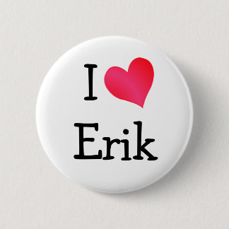 Badge Rond 5 Cm J'aime Erik