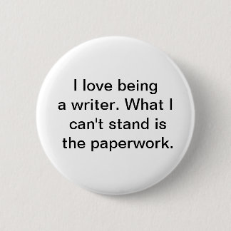 Badge Rond 5 Cm J'aime être un bouton d'auteur