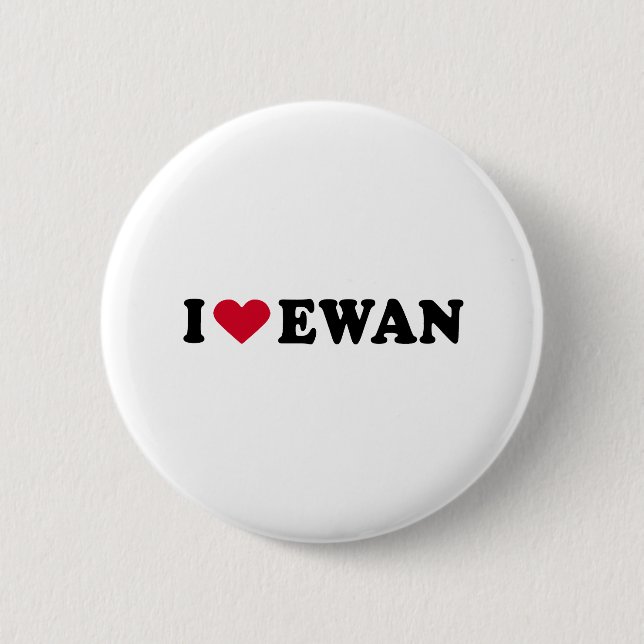 BADGE ROND 5 CM J'AIME EWAN (Devant)