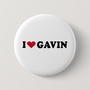 BADGE ROND 5 CM J'AIME GAVIN