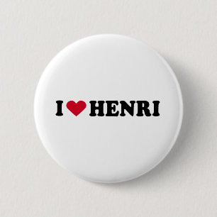 BADGE ROND 5 CM J'AIME HENRI