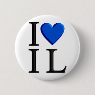 Badge Rond 5 Cm J'aime Israël