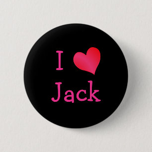 Badge Rond 5 Cm J'aime Jack