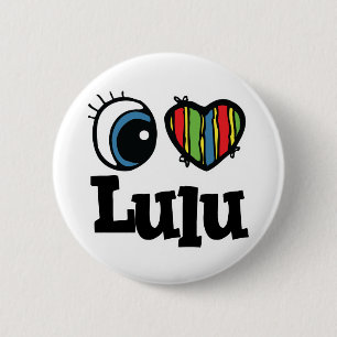 Badge Rond 5 Cm J'aime (J'adore) Lulu
