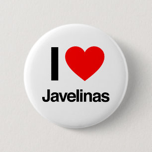 Badge Rond 5 Cm j'aime javelinas