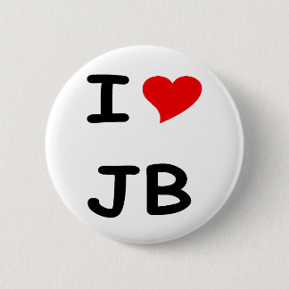 Badge Rond 5 Cm J'aime JB