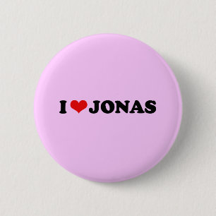 BADGE ROND 5 CM J'AIME JONAS