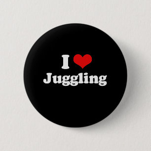 Badge Rond 5 Cm J'aime jongler le T-shirt