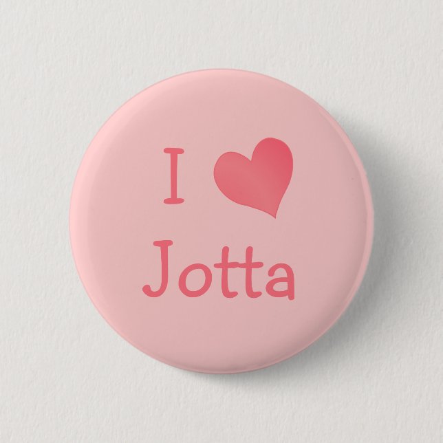 Badge Rond 5 Cm J'aime Jotta (Devant)