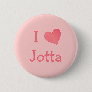 Badge Rond 5 Cm J'aime Jotta