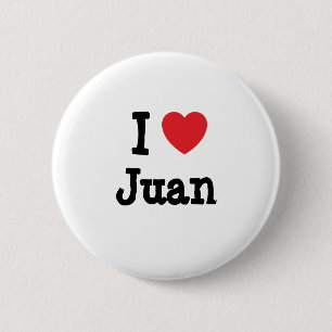 Badge Rond 5 Cm J'aime Juan heart T-Shirt