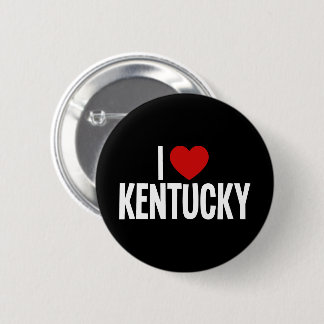 Badge Rond 5 Cm J'aime Kentucky Bouton Rond