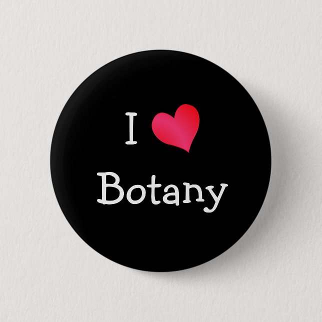 Badge Rond 5 Cm J'aime la botanique (Devant)