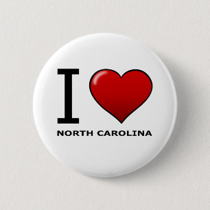 BADGE ROND 5 CM J'AIME LA CAROLINE DU NORD