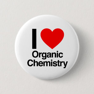 Badge Rond 5 Cm j'aime la chimie organique