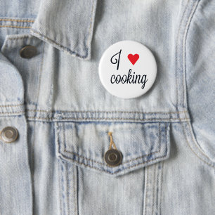 Badge Rond 5 Cm J'aime la Cuisine