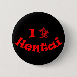 Badge Rond 5 Cm J'aime la goupille de Hentai