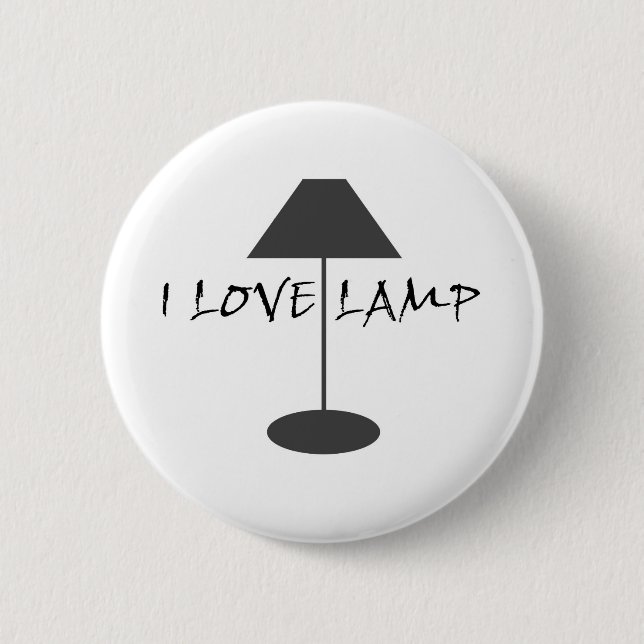 Badge Rond 5 Cm J'aime la lampe (Devant)