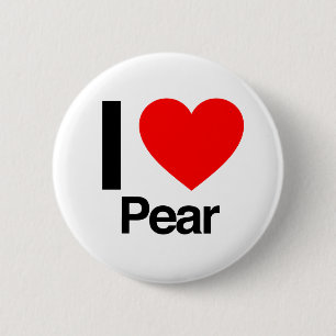 Badge Rond 5 Cm j'aime la poire