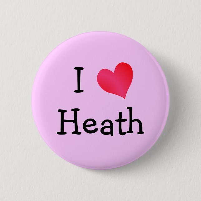Badge Rond 5 Cm J'aime la santé (Devant)
