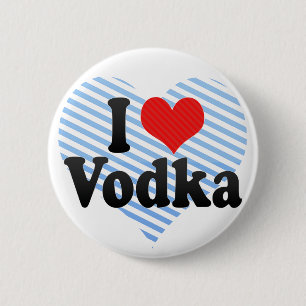 Badge Rond 5 Cm J'aime la vodka