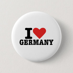 Badge Rond 5 Cm J'aime l'Allemagne