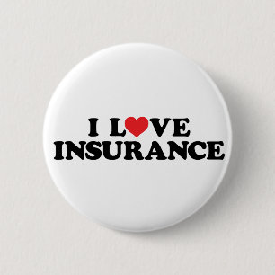 Badge Rond 5 Cm J'aime l'assurance