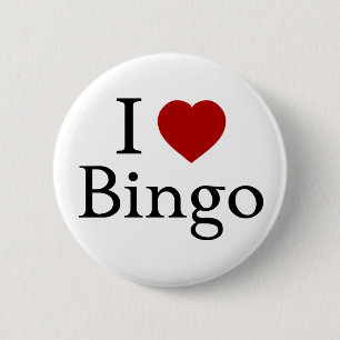 Badge Rond 5 Cm J'aime le bingo-test