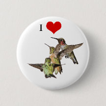 J'aime le bouton de colibris