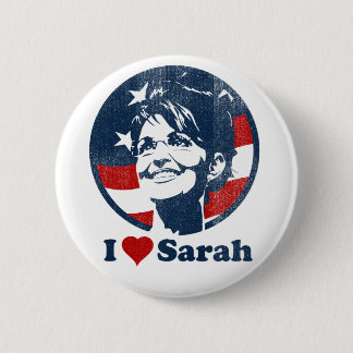 Badge Rond 5 Cm J'aime le bouton de Sarah Palin