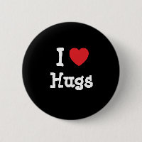 J'aime le coeur de Hugs personnalisé