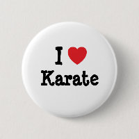J'aime le coeur karaté personnalisé