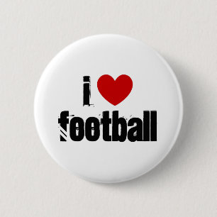 Badge Rond 5 Cm J'aime le football