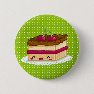 Badge Rond 5 Cm J'aime le gâteau