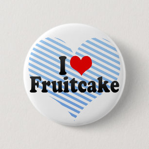 Badge Rond 5 Cm J'aime le gâteau de fruits secs