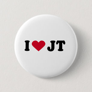 BADGE ROND 5 CM J'AIME LE JT