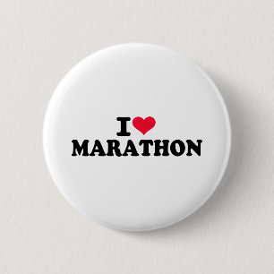 Badge Rond 5 Cm J'aime le marathon