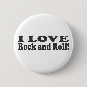 Badge Rond 5 Cm J'aime le rock !