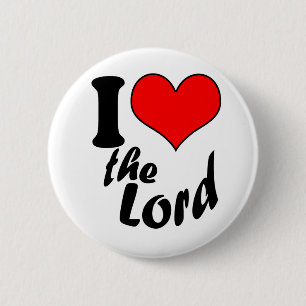 Badge Rond 5 Cm J'aime le seigneur