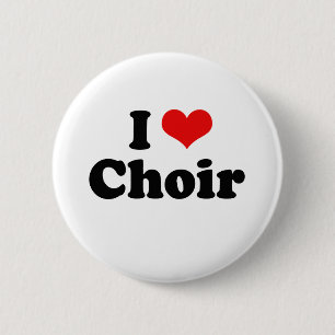 Badge Rond 5 Cm J'aime le T-shirt de choeur